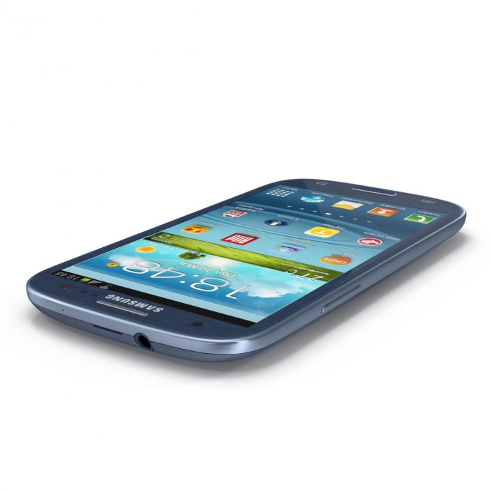 3D model Samsung Galaxy S III Blue