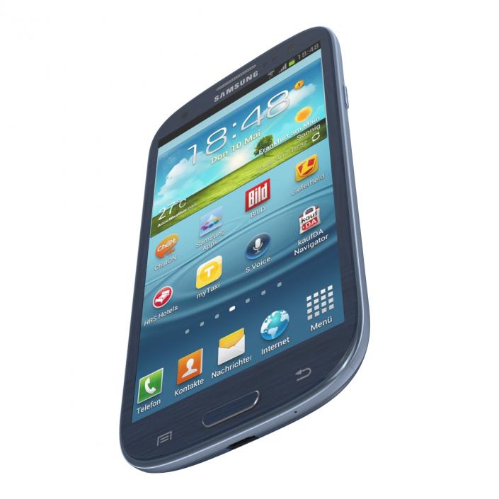 3D model Samsung Galaxy S III Blue