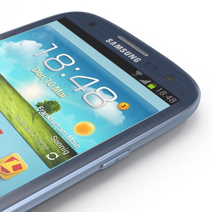 3D model Samsung Galaxy S III Blue