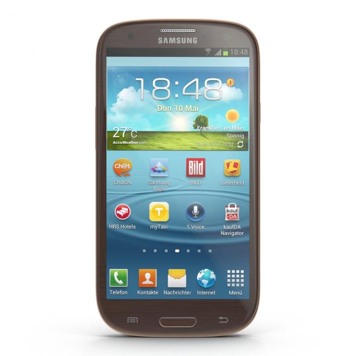 3D Samsung Galaxy S III Brown