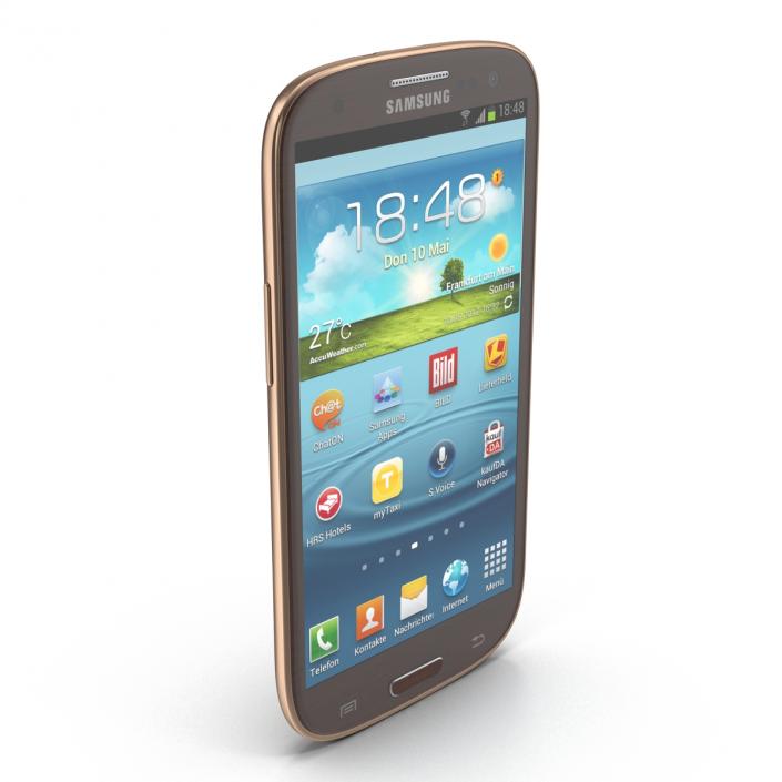 3D Samsung Galaxy S III Brown