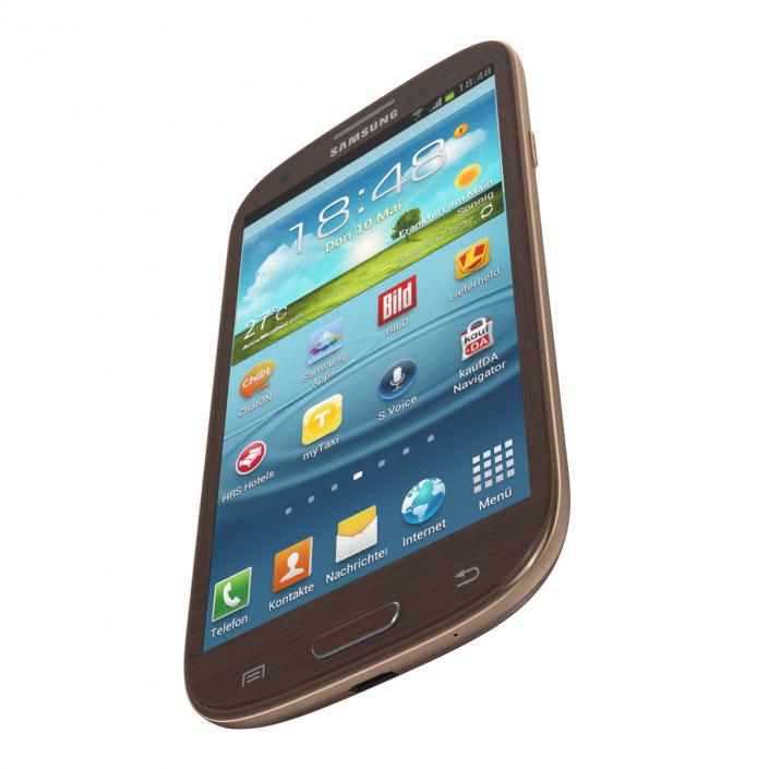 3D Samsung Galaxy S III Brown