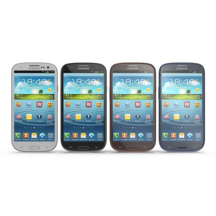 Samsung Galaxy S III Set 3D model