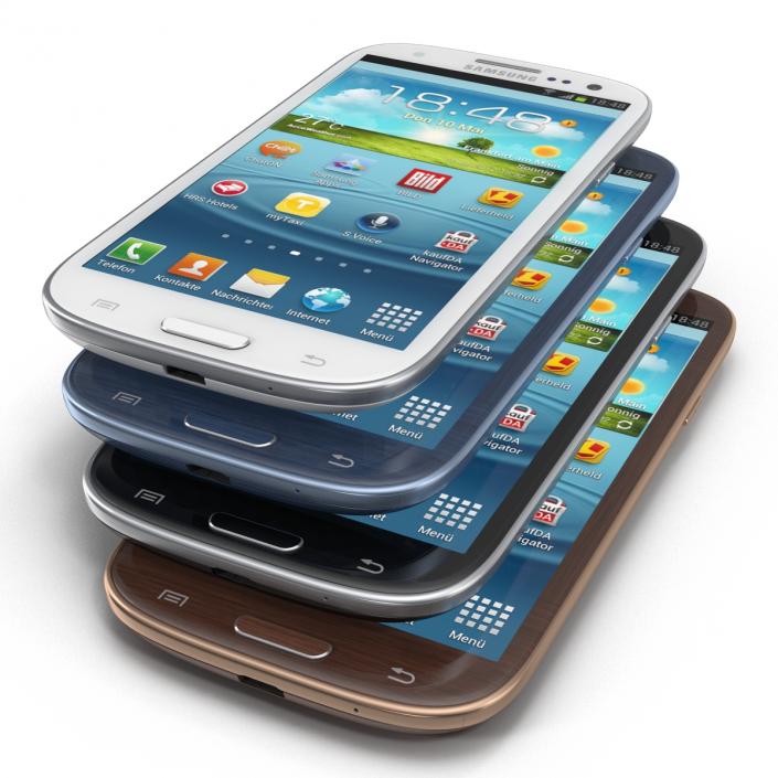 Samsung Galaxy S III Set 3D model