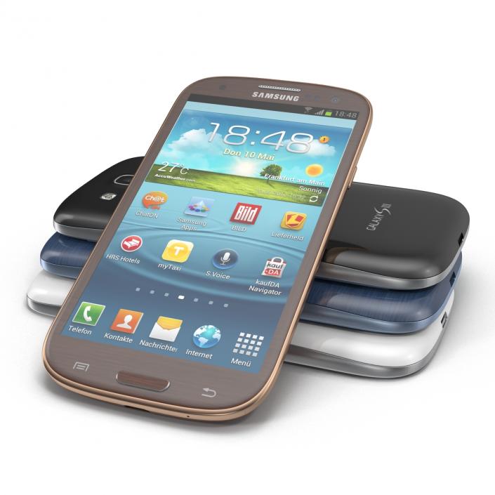 Samsung Galaxy S III Set 3D model