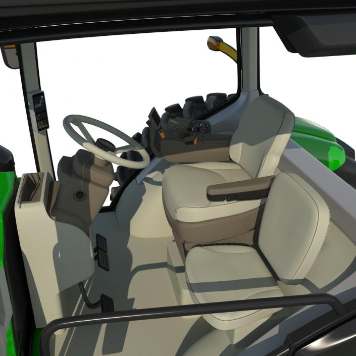 Tractor John Deere 8RT Rigged 3D model