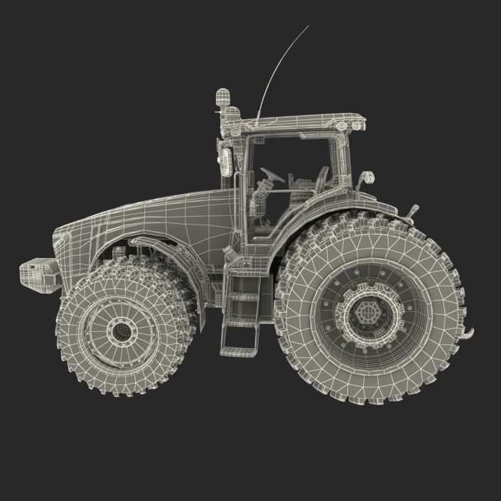 Tractor John Deere 8RT Rigged 3D model