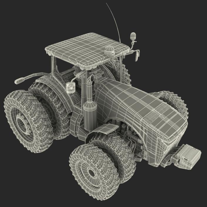 Tractor John Deere 8RT Rigged 3D model