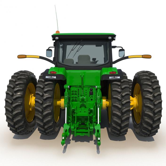 Tractor John Deere 8RT Rigged 3D model