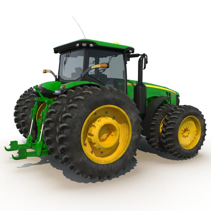 Tractor John Deere 8RT Rigged 3D model