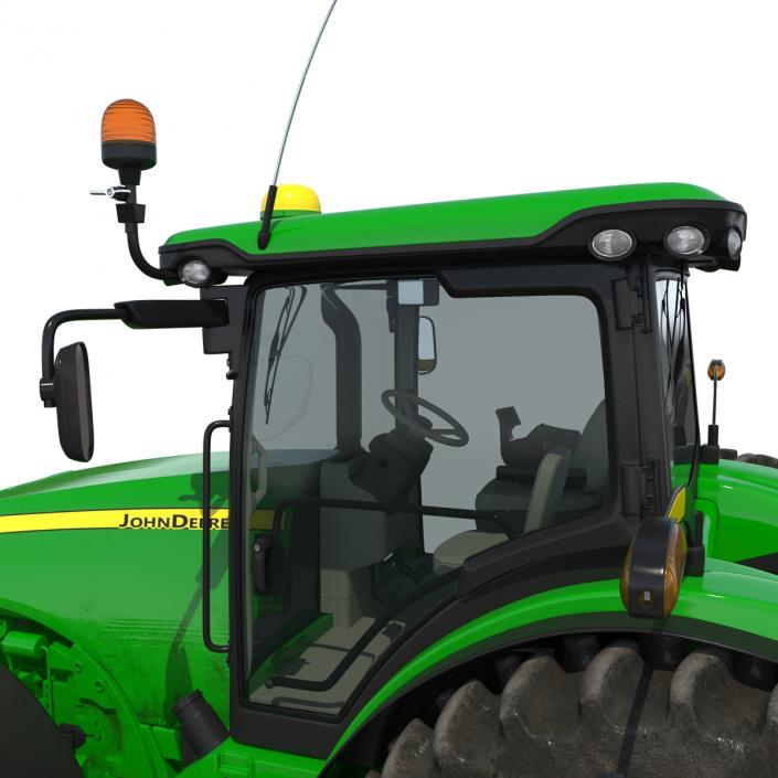 Tractor John Deere 8RT Rigged 3D model