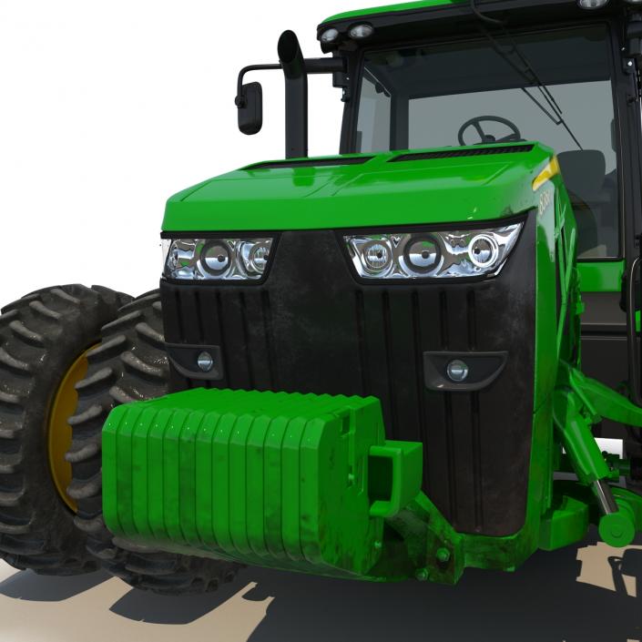 Tractor John Deere 8RT Rigged 3D model