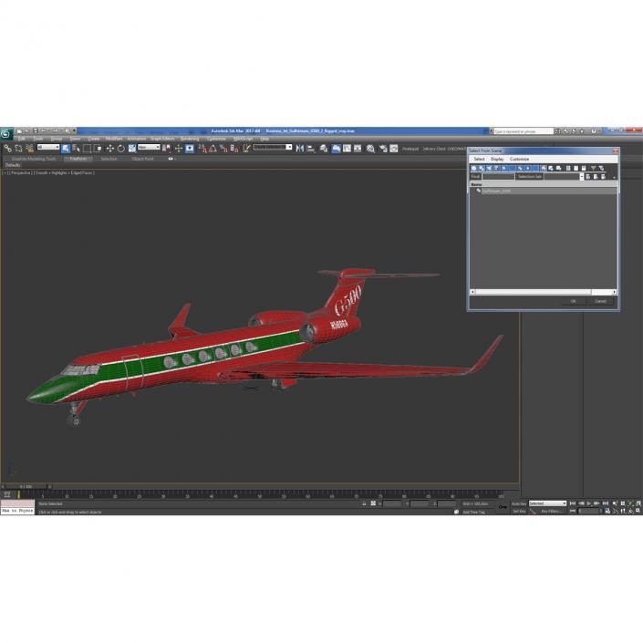 3D model Business Jet Gulfstream G500 2