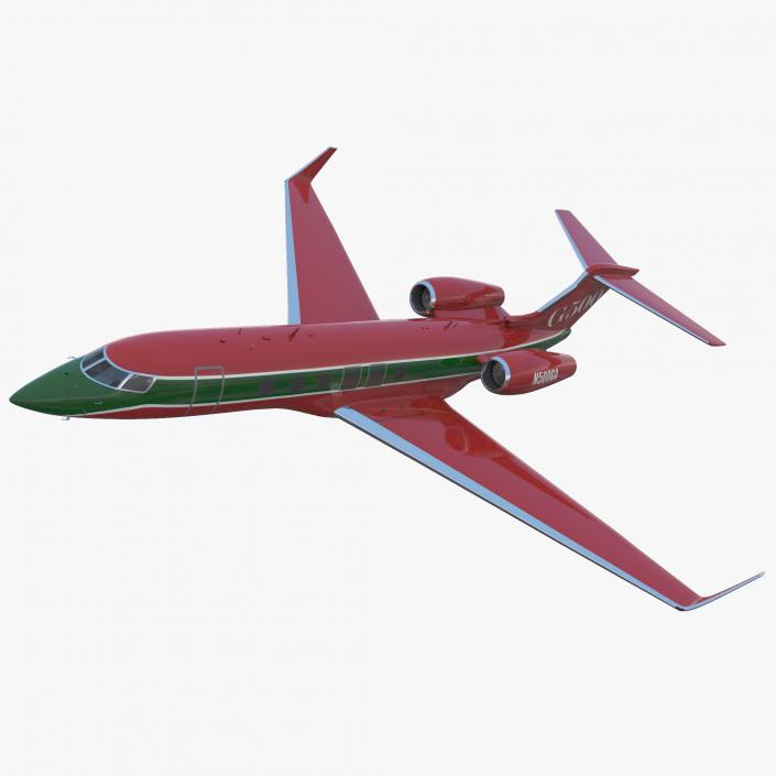 Business Jet Gulfstream G500 2 Rigged 3D