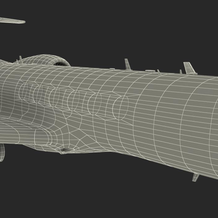 Business Jet Gulfstream G500 2 Rigged 3D