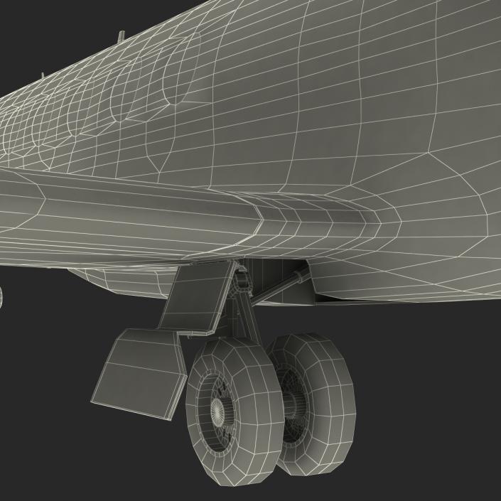 Business Jet Gulfstream G500 2 Rigged 3D