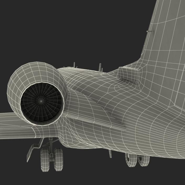 Business Jet Gulfstream G500 2 Rigged 3D