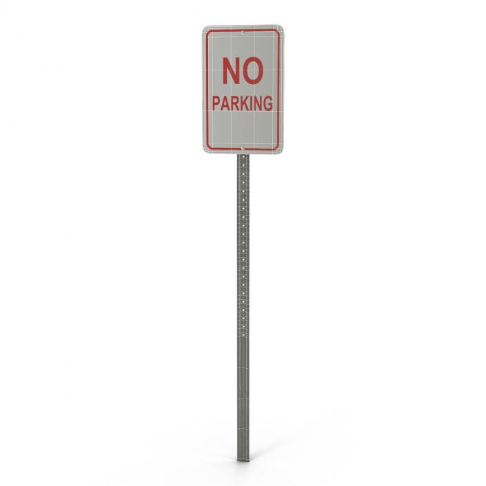 3D model No Parking Sign