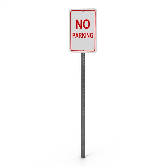 3D model No Parking Sign