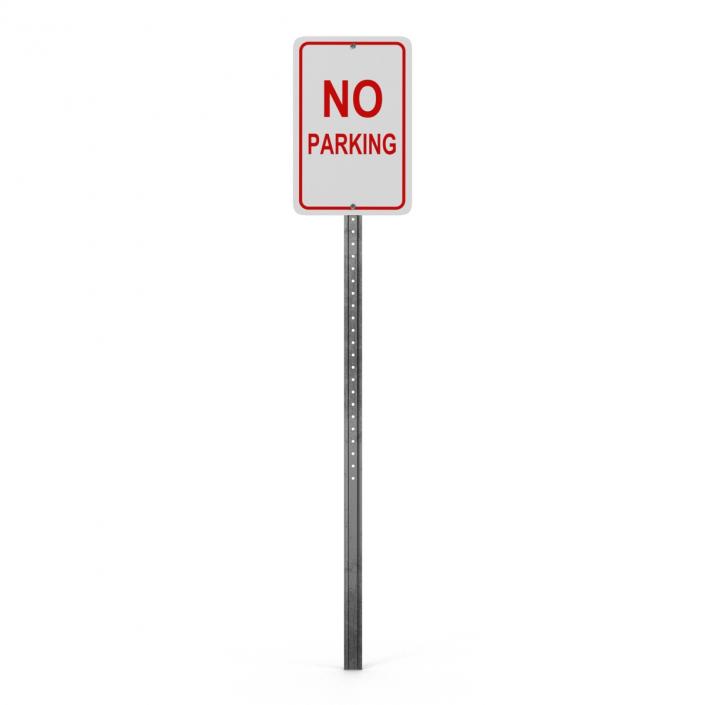 3D model No Parking Sign