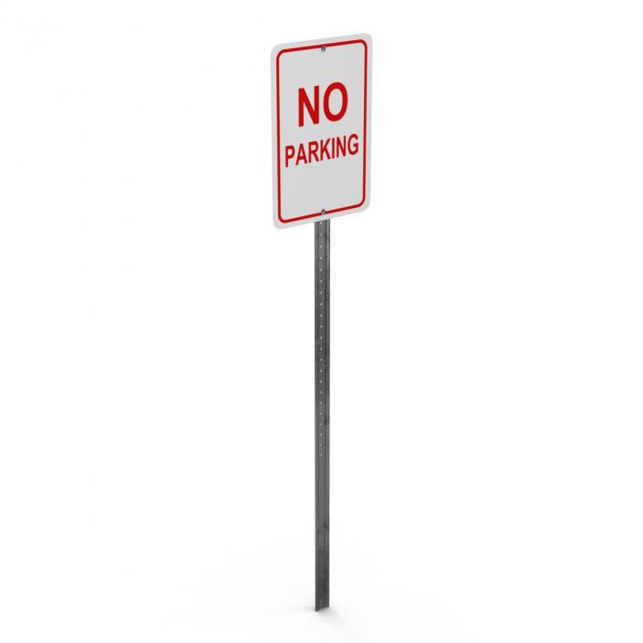 3D model No Parking Sign