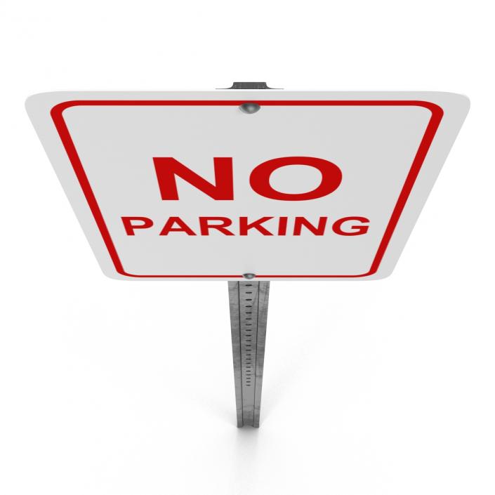 3D model No Parking Sign