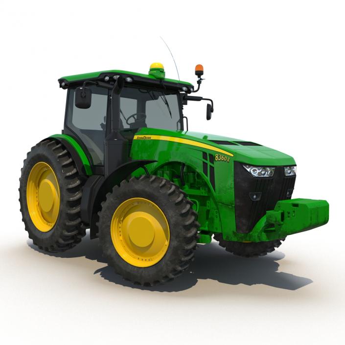 3D Tractor John Deere 8335R Rigged