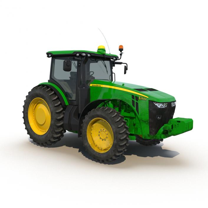 3D Tractor John Deere 8335R Rigged