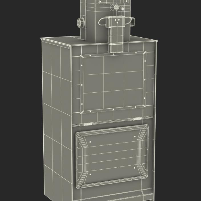 3D Classic Newspaper Box Gray