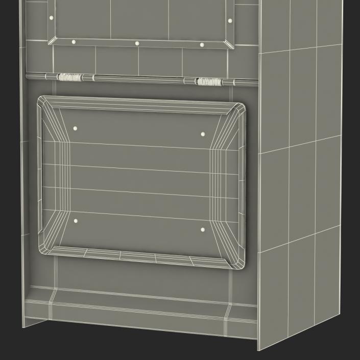 3D Classic Newspaper Box Gray