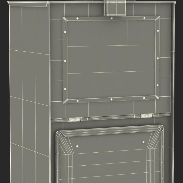 3D Classic Newspaper Box Gray