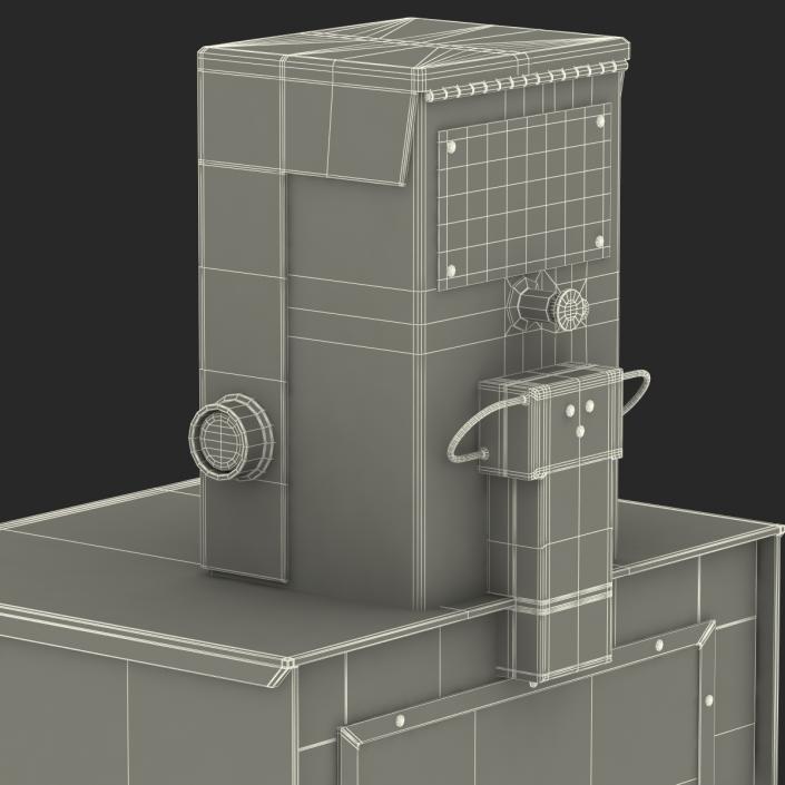 3D Classic Newspaper Box Gray