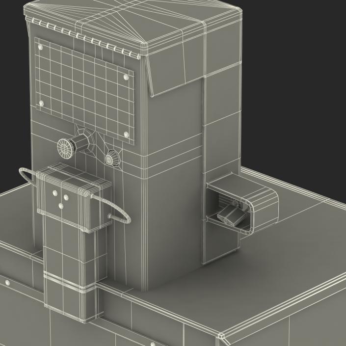 3D Classic Newspaper Box Gray