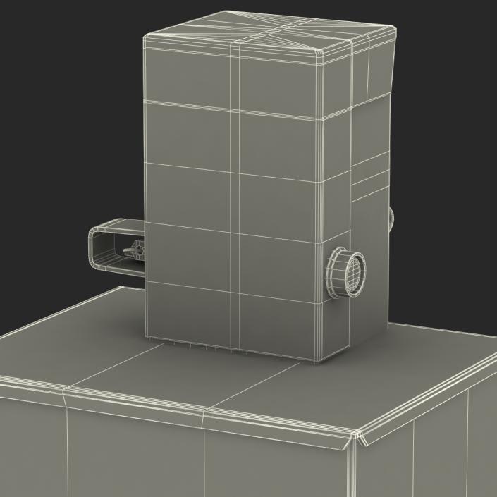 3D Classic Newspaper Box Gray