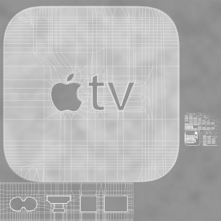 3D New Apple TV 2015 Set