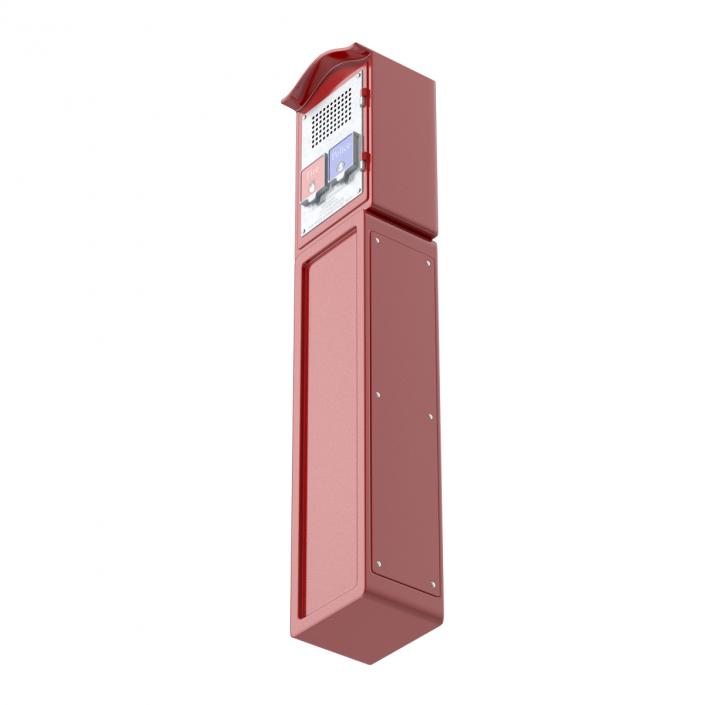 3D New York Fire and Police Call Box model