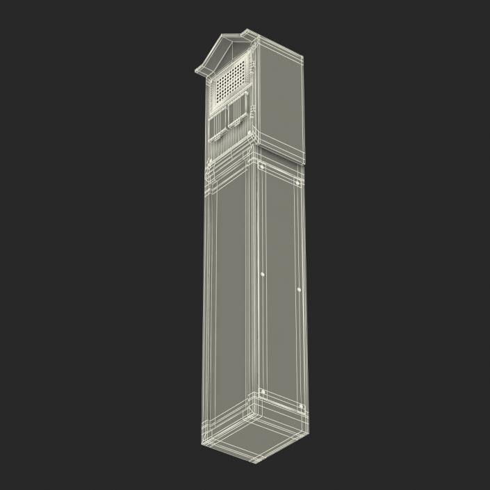 3D New York Fire and Police Call Box model