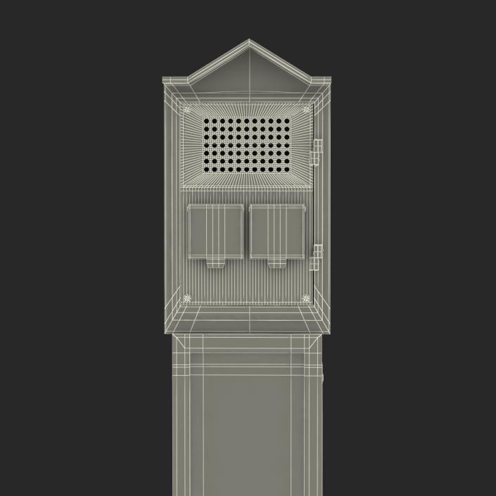 3D New York Fire and Police Call Box model