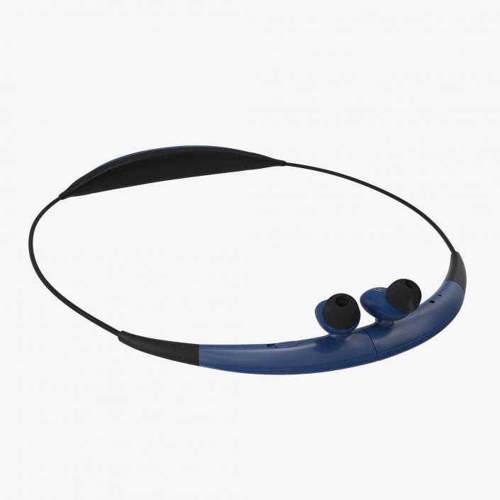 Bluetooth Headset Samsung Gear Circle Folded Blue 3D model