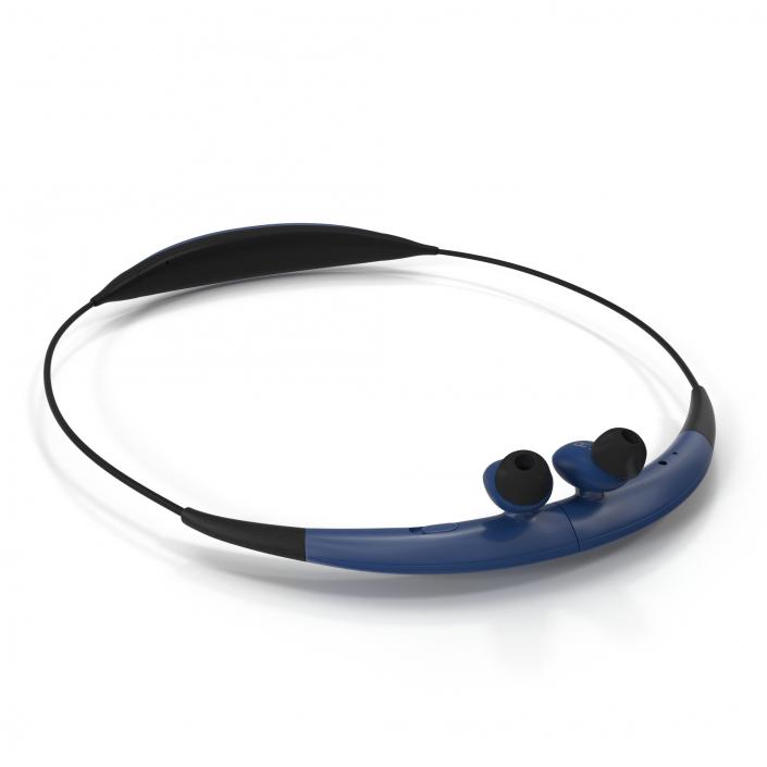 Bluetooth Headset Samsung Gear Circle Folded Blue 3D model