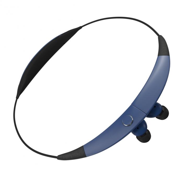 Bluetooth Headset Samsung Gear Circle Folded Blue 3D model