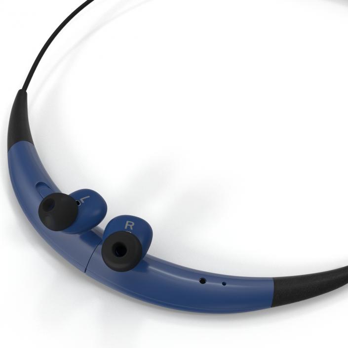 Bluetooth Headset Samsung Gear Circle Folded Blue 3D model