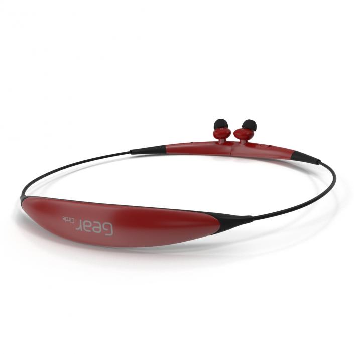 3D Bluetooth Headset Samsung Gear Circle Folded Red model