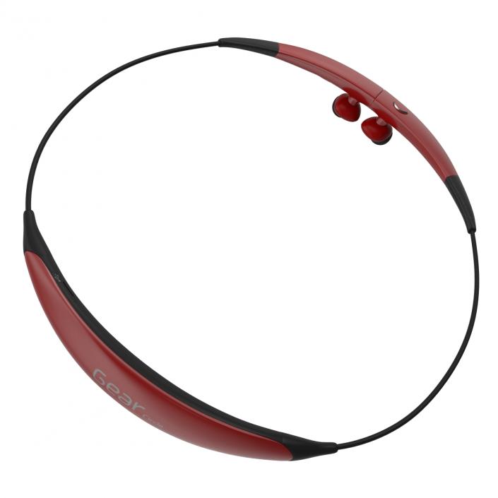 3D Bluetooth Headset Samsung Gear Circle Folded Red model