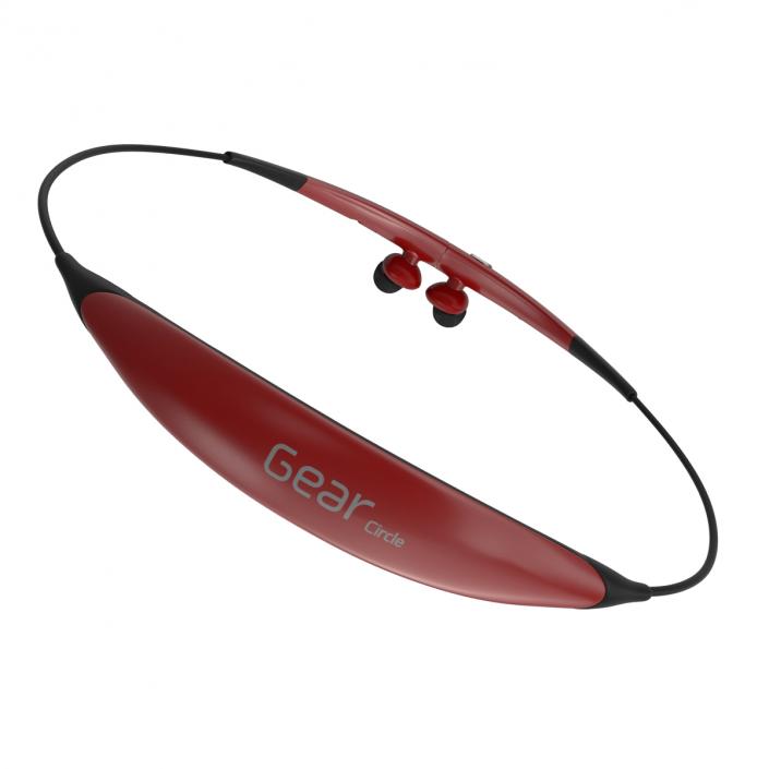 3D Bluetooth Headset Samsung Gear Circle Folded Red model