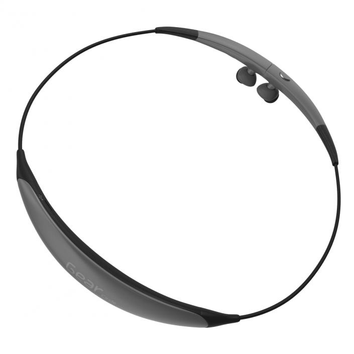 3D Bluetooth Headset Samsung Gear Circle Folded Silver