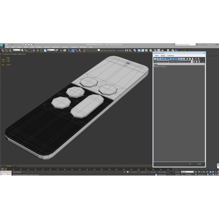 3D model Apple TV Remote