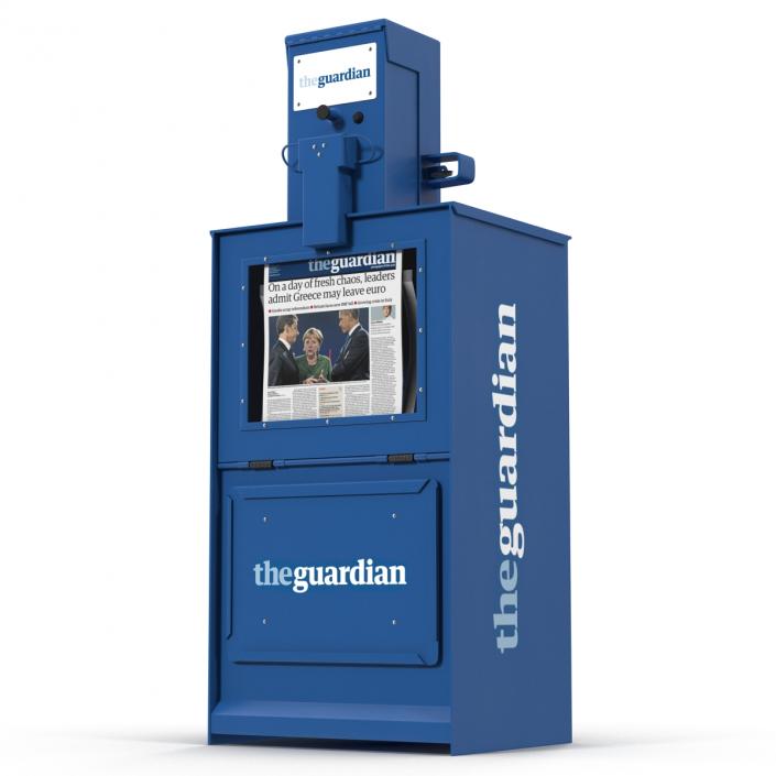 3D Classic Newspaper Box