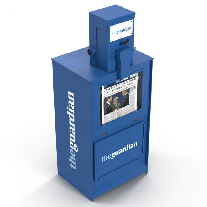 3D Classic Newspaper Box