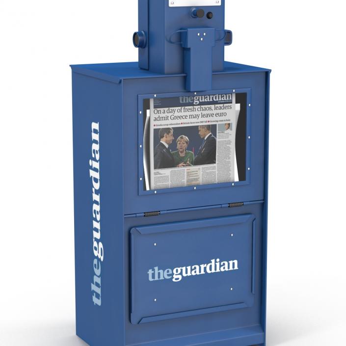 3D Classic Newspaper Box